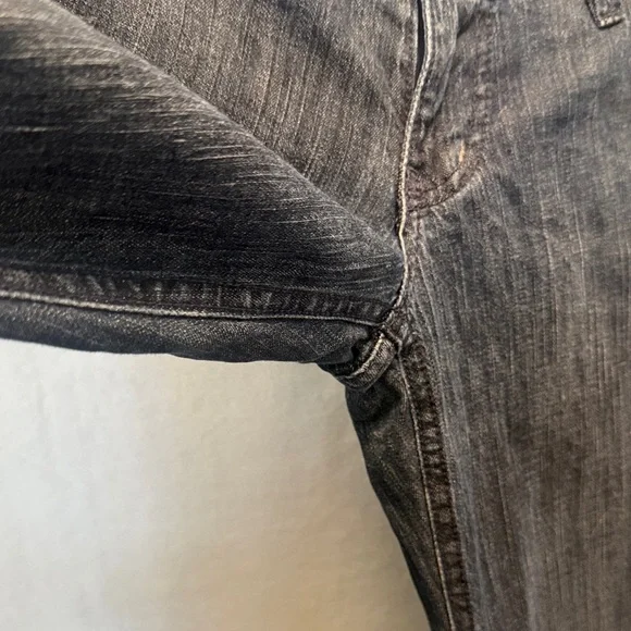 Vtg Plastic By GLY Dark Wash Low Rise Ultra Flare Jeans - Made in USA Y2K - Picture 6 of 6